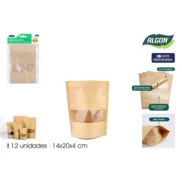 Bolsas Kraft Alimentación 14x20 cm Herméticas, 12 unidades - Algon por Inde (18 Unidades) Precio: 19.89000057. SKU: B1EX75XJLZ