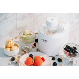 Camry cr4481 Heladera Blanca 0.7 L 90 W para Helados, Sorbete y Yogurt Helado - Prepara en 30 Minutos