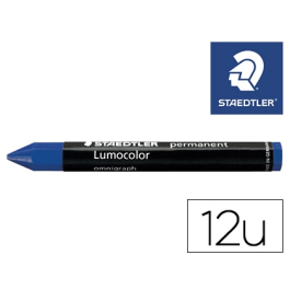 Staedtler Cera para marcar Lumocolor permanente Omnigraph 236 Azul Caja de 12 unidades Precio: 16.50000044. SKU: S8422834