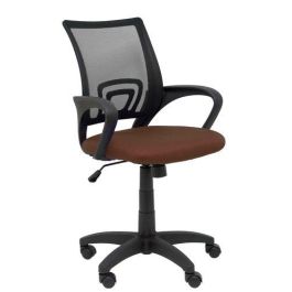 Silla Piqueras Y Crespo Vianos Brazos Fijos Mecanismo Basculante Con Regulador De Presion Elevacion Del Asiento En Altura Ruedas Nylon Respaldo Malla Transpirable Negra Y Tapizado Bali Marron Oscuro Precio: 131.50000006. SKU: S5703895