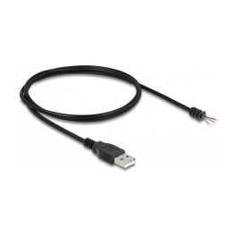 DeLOCK Cable USB 2.0 Tipo A Macho a 4 Hilos Abiertos para Prototipado o Reparación, 1 Metro, Negro - Incluye Conector Derecho y Calibre AWG 28 Precio: 37.50000056. SKU: B16B8MTCT4