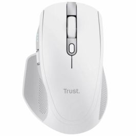 Trust 24935 Ratón Ozaa+ Inalámbrico Bluetooth Multidispositivo Recargable 3200 DPI Silencioso Doble Rueda Blanco
