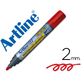 Artline ek-517 Rotulador para Pizarra Blanca, Punta Redonda 2 mm, Tinta de Bajo Olor, Color Rojo Precio: 14.58999971. SKU: B185Y774YY
