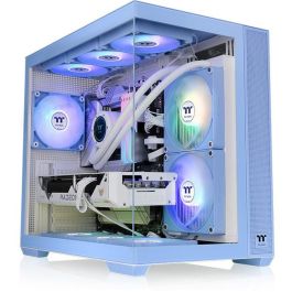Thermaltake View 380 TG ARGB Midi Tower PC Azul ATX/microATX/Mini-ITX con Vidrio Templado para Gaming