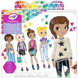 Crayola Súper Álbum I Love Fashion Creations: ¡Crea tu propia colección de moda! Incluye pegatinas. Ideal para 6 a 99 años.