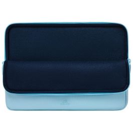 Rivacase 7703 Funda para portátil Suzuka 13.3" (33.8 cm) / 14" (35.6 cm) azul pastel, felpa y poliéster