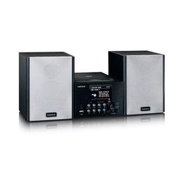 Lenco MC-250 Minicadena de Música Doméstica Negra 24W con Radio DAB+/FM, Bluetooth 5.0 y USB, Pantalla TFT