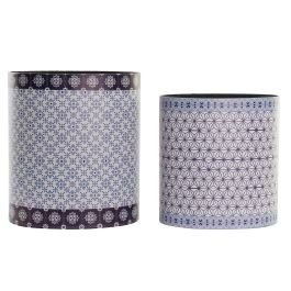 Papelera Sixties DKD Home Decor Naranja Blanco 24.5 x 35.3 x 33 cm Set de 2 Precio: 21.9615. SKU: S3032126