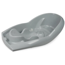 Thermobaby Bañera Lagoon Encanto Gris con Asiento Integrado para Bebé (0-12 meses)