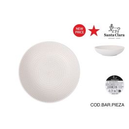 La Mediterranea Plato Hondo Arosa Ivory Ø20 cm, Plato Sopa o Postre, Vajilla, Colección S. Clara (12 Unidades) Precio: 43.3301. SKU: B1BNEABSFP