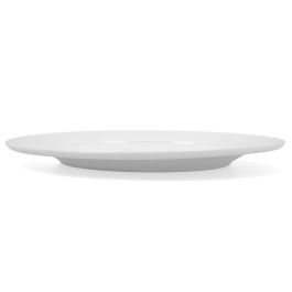 Bidasoa Plato Llano Porcelana Glacial Ala Ancha 30 cm Pack 4 Unidades Blanco Profesional Hostelería Apilable Lavavajillas Microondas
