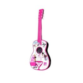 Guitarra plastico en estuche 4 cuerdas barbie