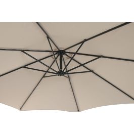 DKD Home Decor Parasol Terraza y Jardín Arena 350 x 250 x 300 cm UV 50+ Giratorio 360