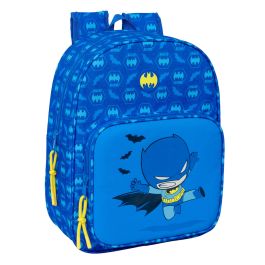 Safta Mochila Escolar Infantil Adaptable a Carro Batman - Ideal Preescolar 3+ Años - Medidas 26x34x11 cm