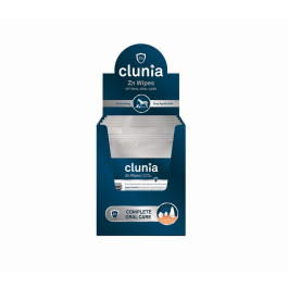 Vetnova Toallitas Higiene Buco-Dental Clunia Zn Wipes Display Box 20 Unidades de 10 Toallitas para Perros, Gatos, Caballos y Exóticos Precio: 147.49999946. SKU: B12TH7B8RE
