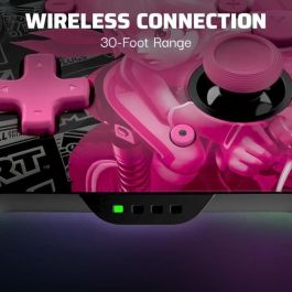 PDP - Mando inalámbrico Glow para Nintendo Switch y Switch OLED - Grand Prix Peach - Negro y rosa PDP - Mando inalámbrico Glow para Nintendo Switch y Switch OLED - Grand Prix Peach - Negro y rosa