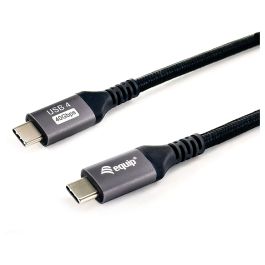 Equip 128382 Cable USB 4 Gen 2x2 Tipo C a C, 20 Gbps, 100W PD 3.0, Compatible Thunderbolt 3, 4K@60Hz, DP 1.4a, con Chip E-Mark