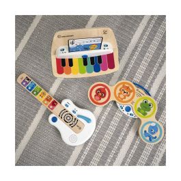 Baby Einstein Piano Magic Touch de Madera con Tecnología Táctil, para bebés +6 meses, incluye 3 hojas de música 22,9x30,5x12,7cm