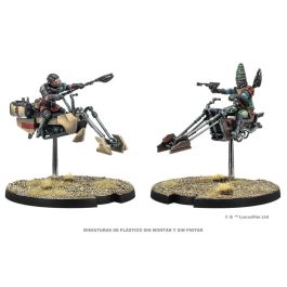 Star Wars Legion SWL97ES Juego de Mesa: Motoristas de Aceleradoras para 2 Jugadores, Expansión con 2 Miniaturas
