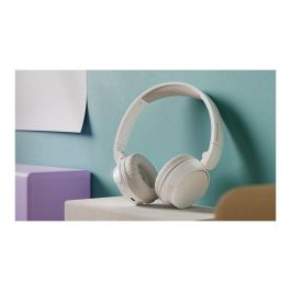 Philips TAH3209WT Auriculares Inalámbricos Bluetooth Blancos con Micrófono y 25 Horas de Reproducción