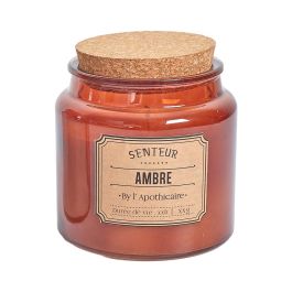 Home Deco Factory Vela Perfumada Apothicaire Tarro Vidrio Tapa Corcho Cera Parafina Duración 60h Ø10cm x 10cm
