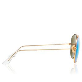 Rayban Gafas de Sol RB3025 112/19 58 mm Montura Oro Cristales Verde Flash Aviator Mujer Hombre