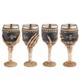 PUCKATOR Copa Mano de Calavera decorativa 19x7cm de Resina y Metal Precio: 12.68999963. SKU: B1AKVKT6S8