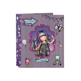 Carpeta de anillas Gorjuss Up and away Morado A4 27 x 33 x 6 cm