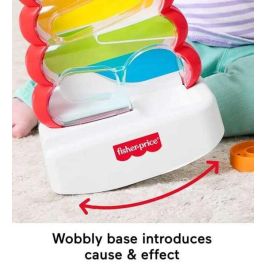 Fisher-Price JLB81 Juego de Apilar Aritos Que Caen Rock-a-Stack para Bebés +9 Meses