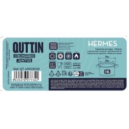 Cacerola Hermes 28 cm (10L) Acero Inoxidable Inde (4 Unidades) Cacerola Hermes 28 cm (10L) Acero Inoxidable Inde (4 Unidades)