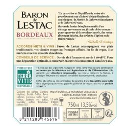 Baron de Lestac 2019 Burdeos - Vino tinto Burdeos - Terra Vitis