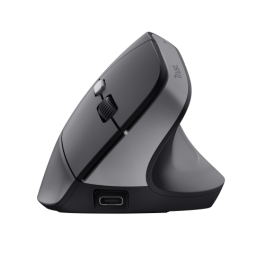 Trust Ratón Bayo II Ergonómico Vertical Inalámbrico 2.4GHz 6 Botones Recargable Negro