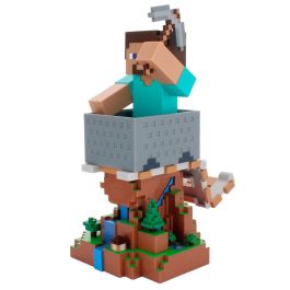 EXQUISITE GAMING Cable Guy Steve Minecraft Soporte Universal para Mandos y Smartphones 20cm Compatible PlayStation Xbox iPhone