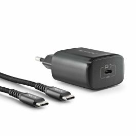 NGS BUD45W-C Cargador de Pared GaN Ultrarrápido 45W con 1xUSB Tipo-C y Cable USB-C a USB-C 1.5m PD3.0
