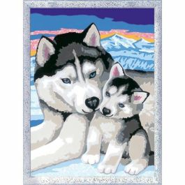 Ravensburger RAV00025829 CreArt Kids - Kit de Pintura por Números "Besos de Husky" 18 x 24 cm, para niños de 7 años o más Ravensburger RAV00025829 CreArt Kids - Kit de Pintura por Números "Besos de Husky" 18 x 24 cm, para niños de 7 años o más