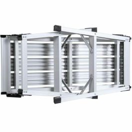 Defpro DEF1686832420157 Escalón de aluminio Plegable con pies antideslizantes - 90x30 cm - Alto 49,5 cm
