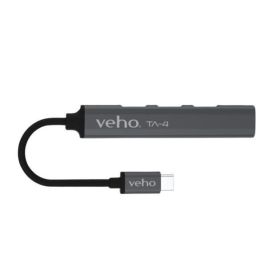 Veho TA-4 Hub Mini Multi-Puerto USB-C a USB 3.0 Ultra Delgado de Aluminio con Expansor de Puerto y Datos de Alta Velocidad 5Gbps Precio: 14.49999991. SKU: B15557ZH9A