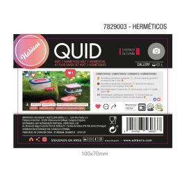 Set 7 Recipientes Rectangulares Plástico Habitat Quid 45 cL - 70 cL - 100 cL -150 cL - 200 cL - 300