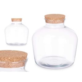 Jarron Ancho Tapon Corcho Giftdecor 24X25CM Precio: 10.50000006. SKU: B1A252FGPG