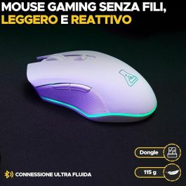 Gaming Mouse Wireless - 6400 Dpi - White