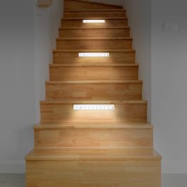 Lámpara LED con Sensor de Movimiento Je cherche une Idee, Iluminación Blanco Frío 50 Lumens, Adhesivo de Colocación