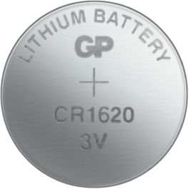 GP Pila Litio CR1620, Batería Botón Lithium 3V, Blíster 5 Unidades