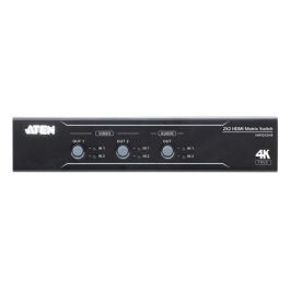 ATEN Switch de matriz HDMI 4K real 2 x 2 con desincrustador de audio