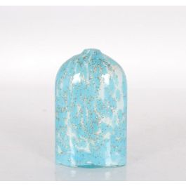 DKD Home Decor Jarrón Mediterráneo de Cristal Azul, Largo 7.5 cm x Ancho 12 cm x Alto 21.5 cm Precio: 11.49999972. SKU: S3031984