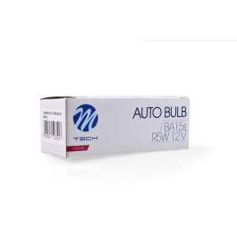 Lámpara M-Tech G18 Ba15S 12 V-5 W Clear | 10 Unidades MTECZ30 Lámpara M-Tech G18 Ba15S 12 V-5 W Clear | 10 Unidades MTECZ30