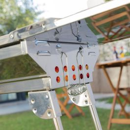 Barbacoa Plegable de Acero Inoxidable para Carbón ExelQ InnovaGoods Barbacoa Plegable de Acero Inoxidable para Carbón ExelQ InnovaGoods