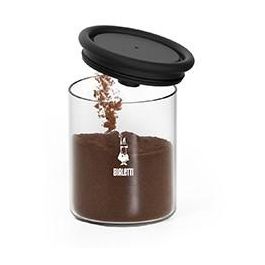 Bialetti Recipiente de Café de Vidrio para 250g de Café, Tapa con Soporte y Cuchara para Aromas