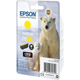 Epson Cartucho Ink-jet 26XL Amarillo Original para XP-600, XP-605, XP-700, XP-800 - 700 páginas