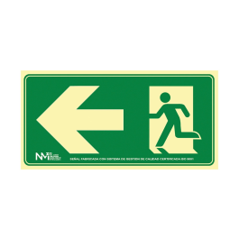 Archivo 2000 Señal Salida De Emergencia Izquierda 160x320 PVC Verde Precio: 6.50000021. SKU: B1EEQSD5WJ