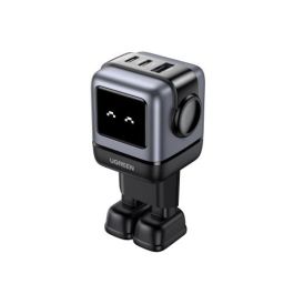 UGREEN 25685B Cargador Nexode RG 65W 3 Puertos GaN Carga Rápida Interior Gris